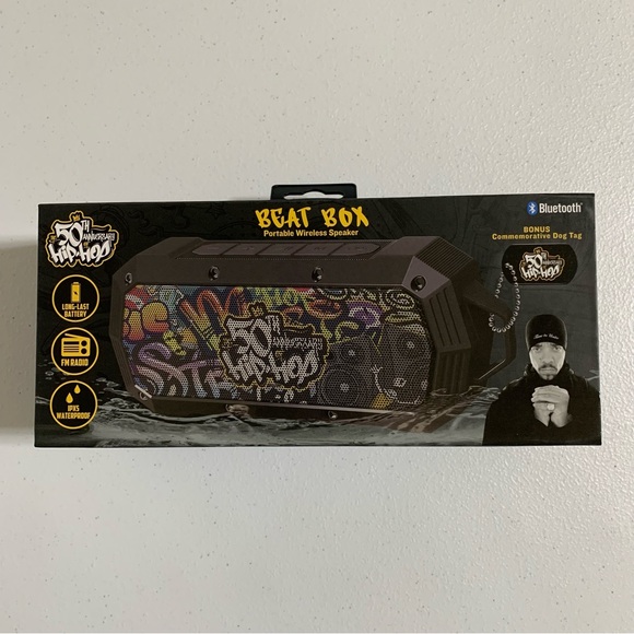 The 50th Anniversary of Hip-Hop Bluetooth Beat Box Portable Wireless Speaker-NIB - Picture 7 of 8